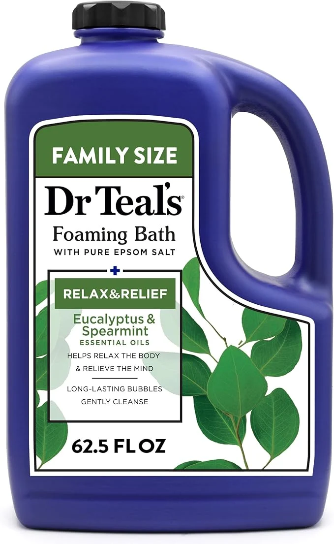 Dependable Dr Teal’s Foaming Bath with Pure Epsom Salt Relax Relief with Eucalyptus Traditional