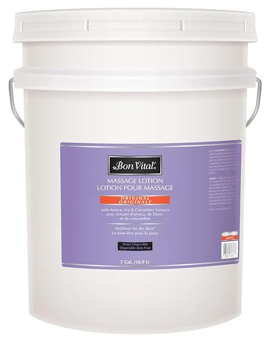 Bon Vital Massage Lotion 5 Gallon Pail – Lightweight Non-Greasy Healthy
