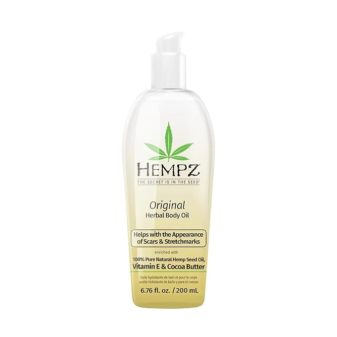 Durable Hempz Floral Banana Hydrating Body Oil Green