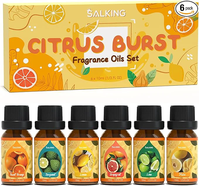 Trendy SALKING Citrus Burst Essential Oil Set Premium Fragrance Oil Fast