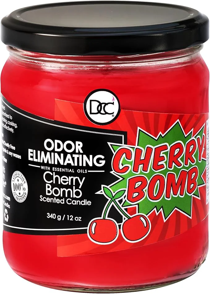 Smooth Cherry Bomb Odor Eliminating Highly Fragranced Candle Top-Quality