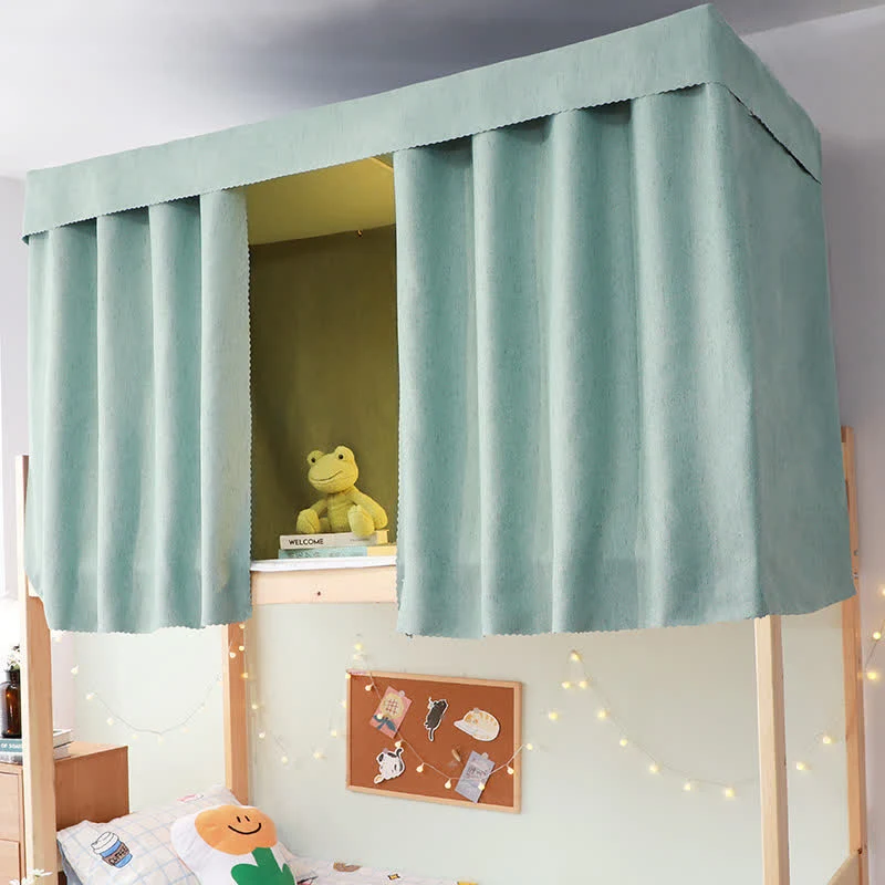 Artisan Ownkoti Cotton Linen Dorm Bed Blackout Curtain Innovative
