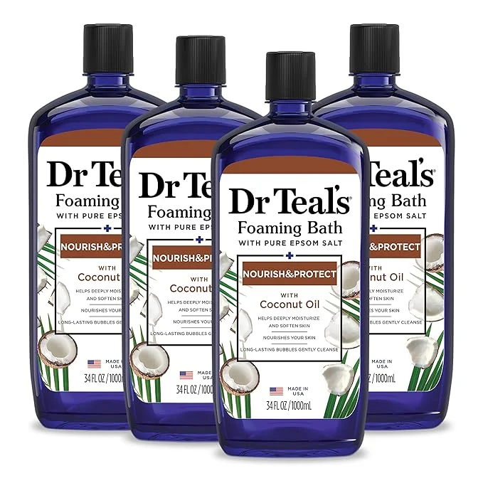 Exclusive Dr Teal’s Foaming Bath with Pure Epsom Salt Nourish Protect with Coconut Oil Specialty