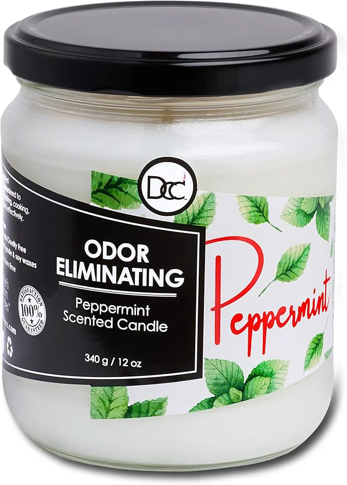 Original Design Peppermint Odor Eliminating Highly Fragranced Candle Authentic