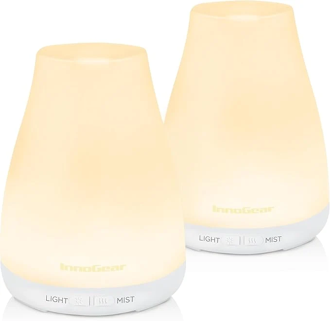 Exceptional InnoGear Essential Oil Diffuser 2 Pack Ultrasonic Diffusers World-Class