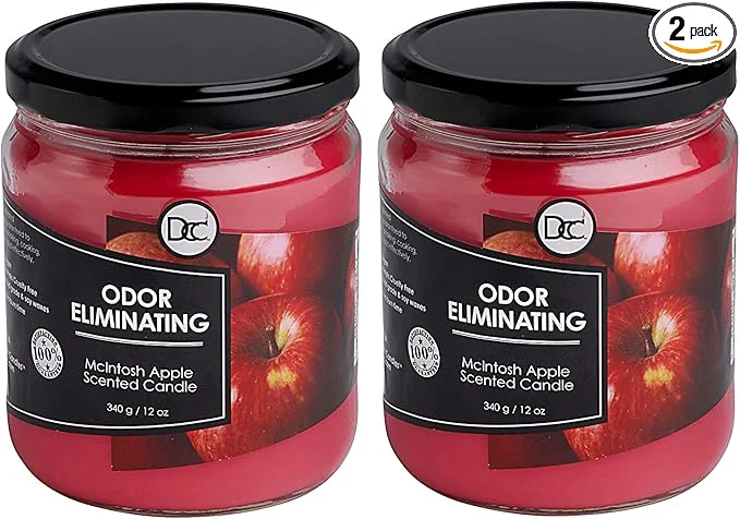 Modern McIntosh Apple 2 Pack Odor Eliminating Highly Fragranced Candle Fast