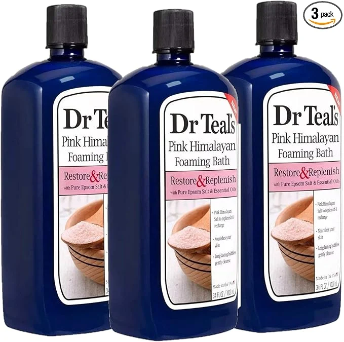 High-End Dr Teal’s Pink Himalayan Salt Foam Bath Gift Set Responsible