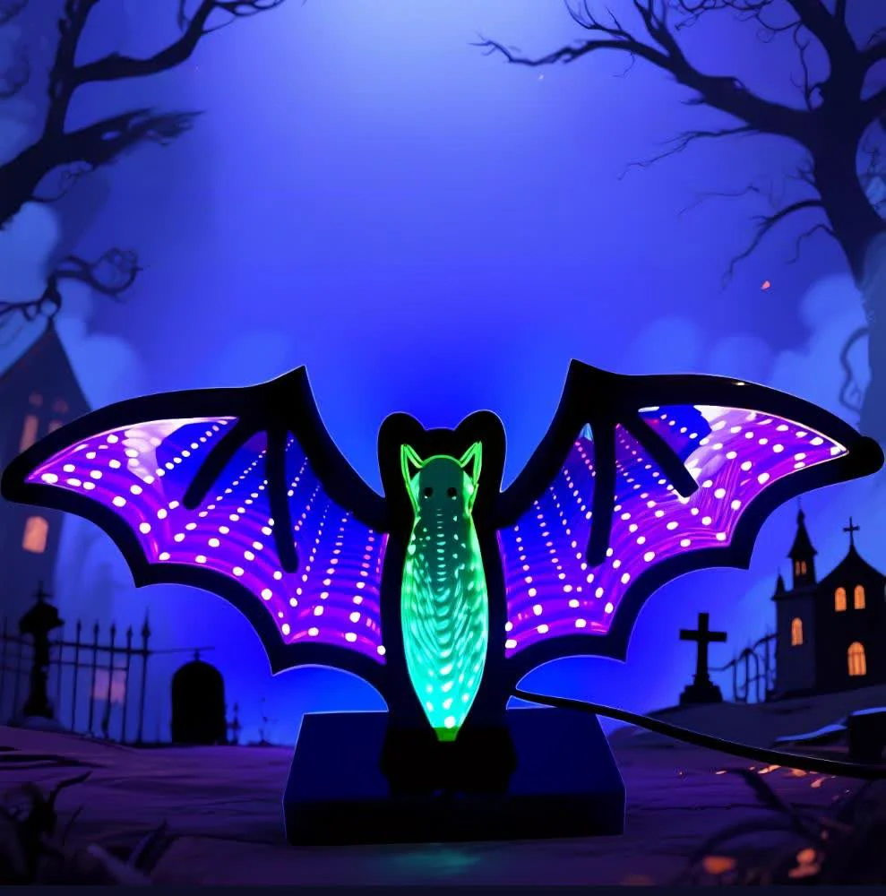 Elite Ownkoti Halloween 3D Bat Infinity Lights Original Design