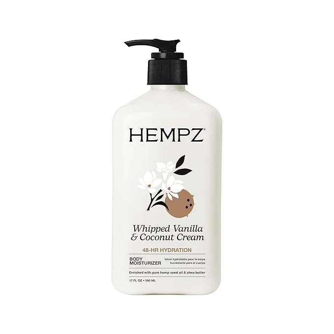 Premium Material Hempz Whipped Vanilla Coconut Cream Body Hand Lotion Vegan Formula Soft