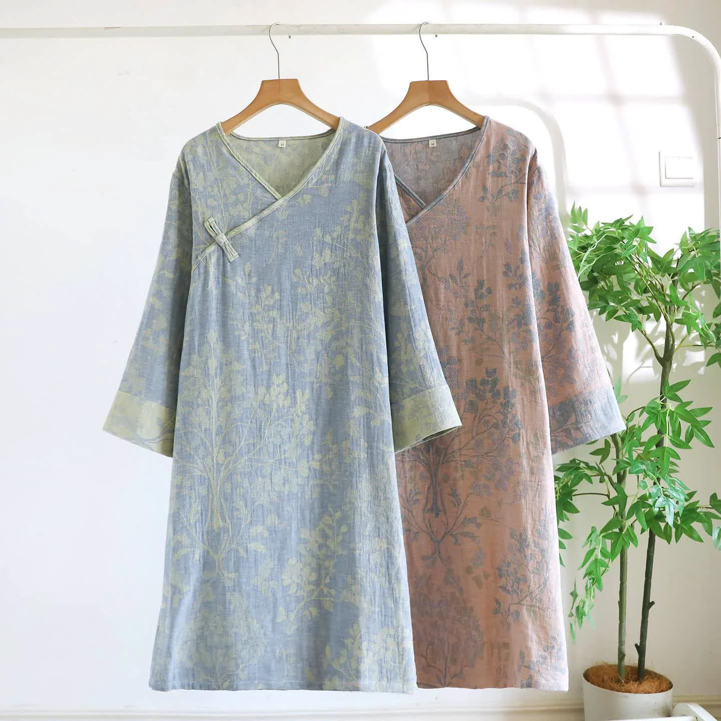 Powerful Ownkoti Elegant Floral Organic Cotton Nightdress Practical