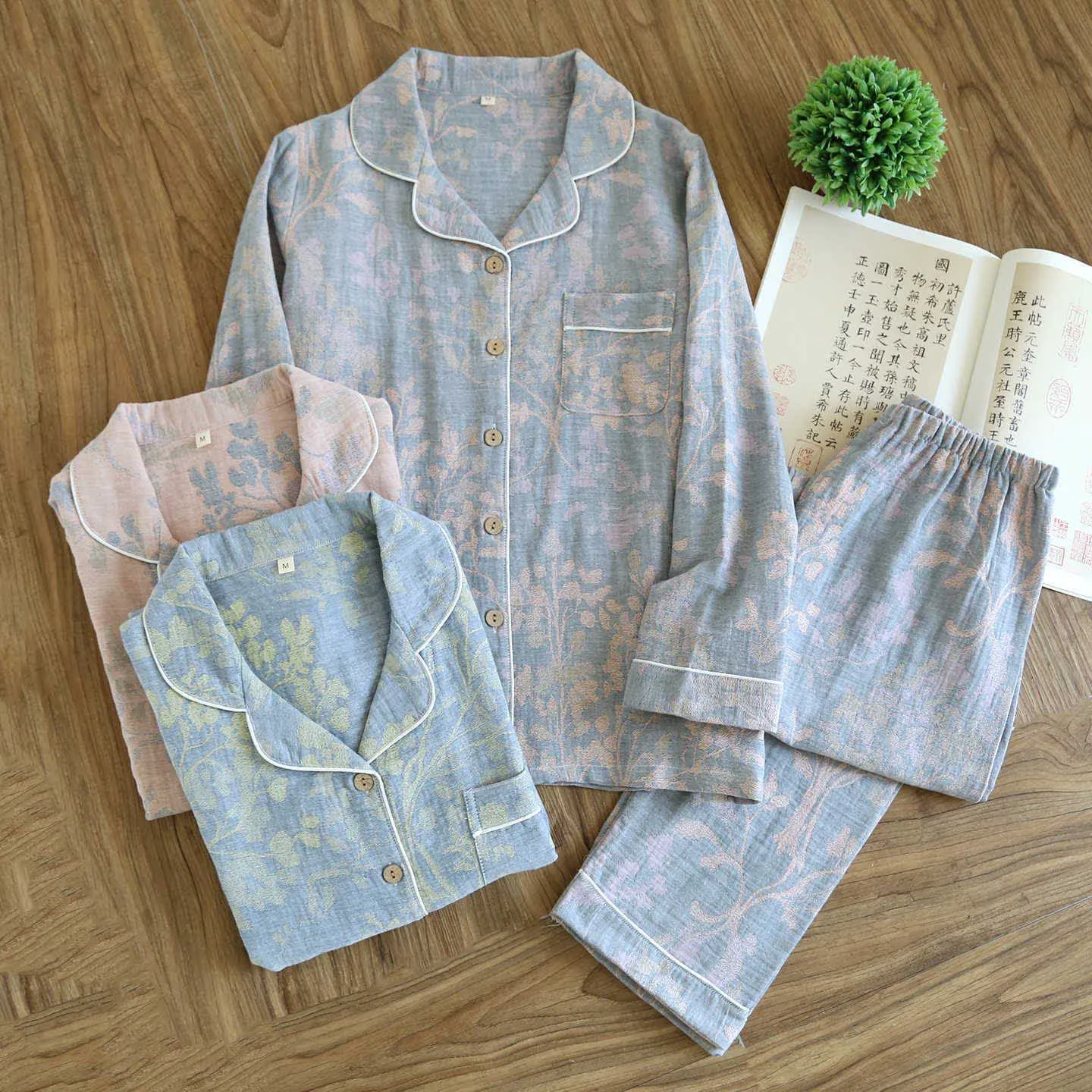 Verified Ownkoti Elegant Floral Organic Cotton Loungewear Set Fine