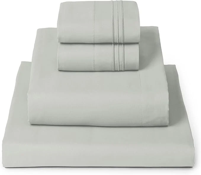 Convenient Mellanni California King Sheets Set – 4 PC Iconic Collection Bedding – Hotel Luxury Extra Soft Cooling Bed Sheets – Wrinkle Fade Stain Resistant Cal King Spa Mint Casual