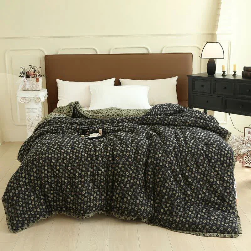 Trusted Ownkoti Retro Floral Cotton Gauze Jacquard Quilt Efficient