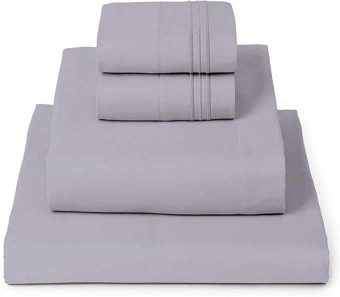 Green Mellanni Full Sheets Set – 4 PC Iconic Collection Bedding – Hotel Luxury Extra Soft Cooling Bed Sheets – Wrinkle Fade Stain Resistant Full Lavender Sophisticated
