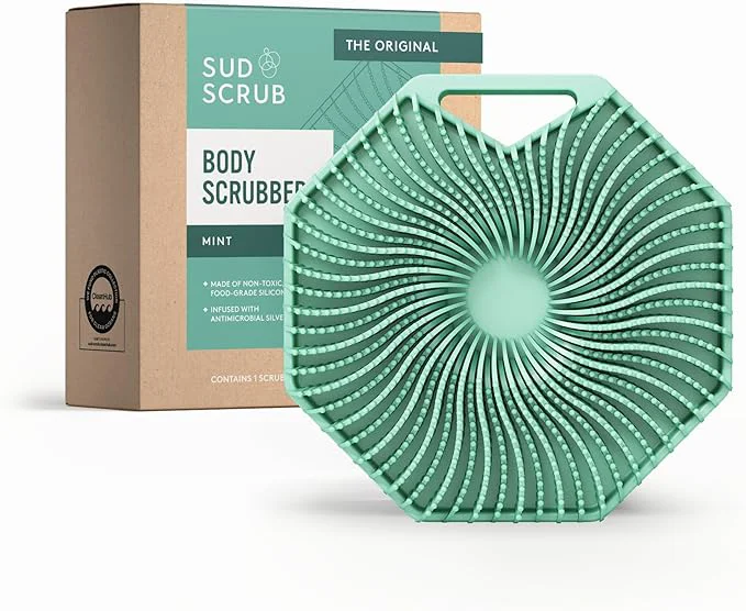 Lightweight Sud Scrub® Antimicrobial Silicone Body Scrubber Exfoliating Body Brush Fine Crafted