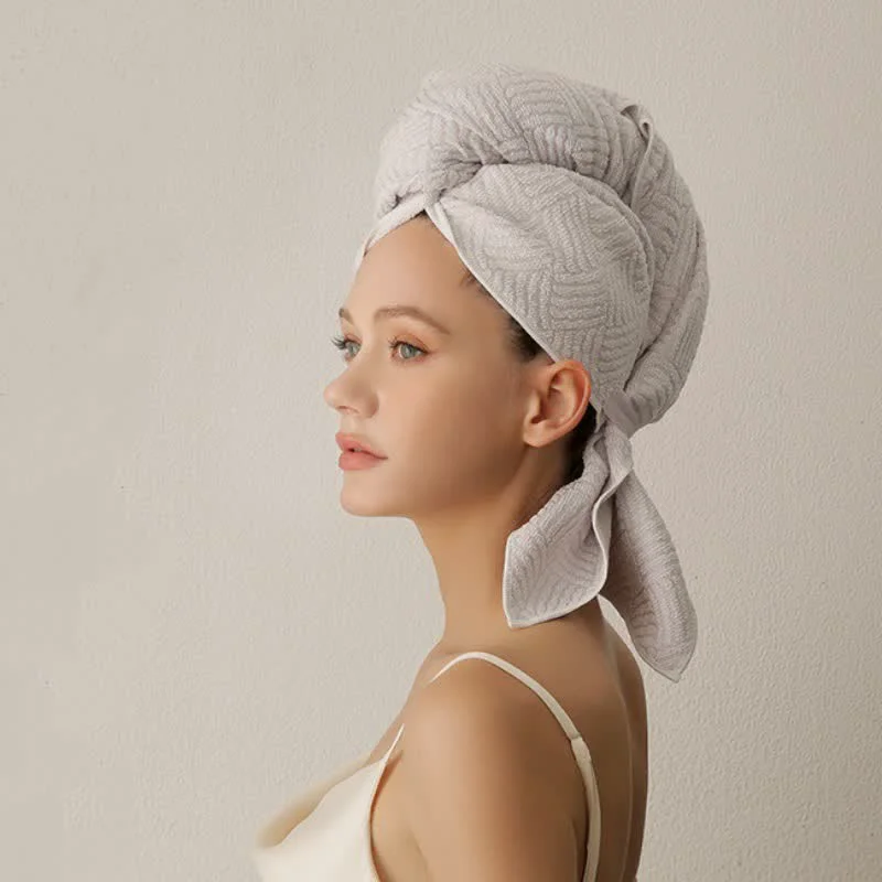 Environmentally Friendly Ownkoti Breathable Antibacterial Hair Drying Towel Wrap Advanced