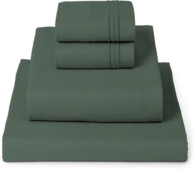 Professional Mellanni King Sheets Set – 4 PC Iconic Collection Bedding – Hotel Luxury Extra Soft Cooling Bed Sheets – Wrinkle Fade Stain Resistant King Emerald Green Outstanding