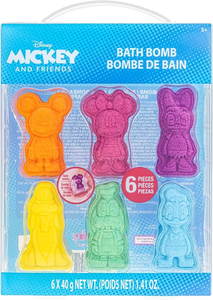 Efficient Mickey Minnie and Friends Bubblegum Scented Bath Bombs Natural