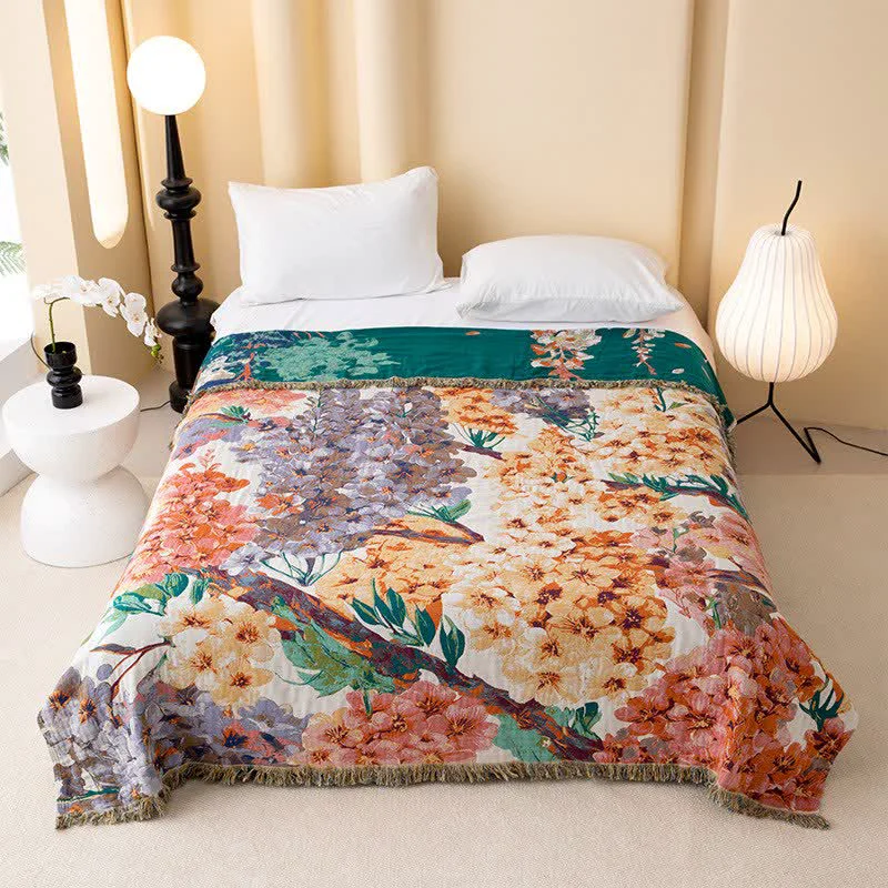 Reliable Ownkoti Dreamy Flower Cotton Gauze Reversible Quilt Innovative