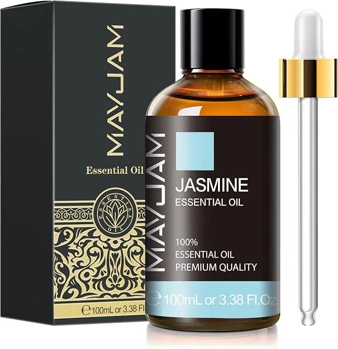 Practical Jasmine Essential Oil with Glass Dropper MAYJAM Pure Essential Oils Easy-to-Use
