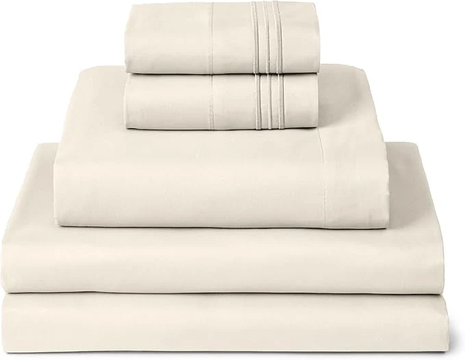 User-Friendly Mellanni Split King Sheets Set – 5 PC Iconic Collection Bedding – Hotel Luxury Extra Soft Cooling Bed Sheets – Wrinkle Fade Stain Resistant Split King Golden Ivory Carefully Designed