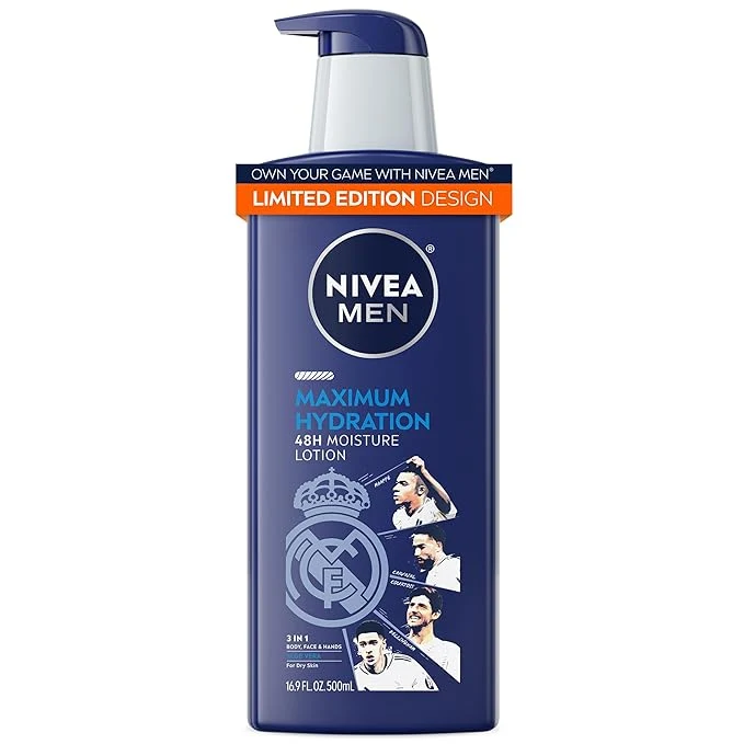 Elite NIVEA MEN Madrid Limited Edition Design Maximum Hydration 48-Hour Moisture High-Quality