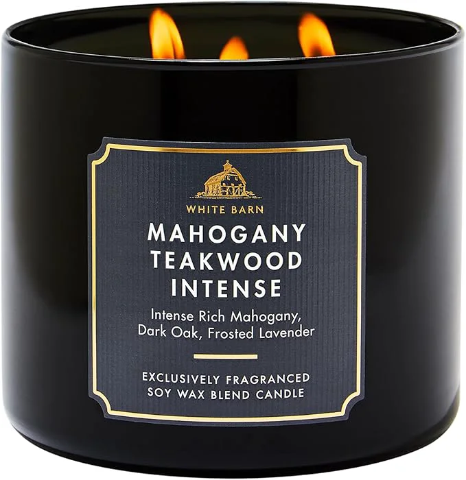 Easy-to-Use Bath Body Works Mahogany Teakwood Intense 3-Wick Candle High-Performance