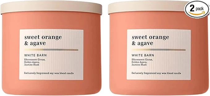 Reliable Bath Body Works 3-Wick Candle Sweet Orange Agave Citrus Candle Strong Efficient