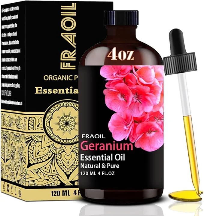 Certified Geranium Essential Oil Geranium Oil 4 Fl Oz 120ML Stylish