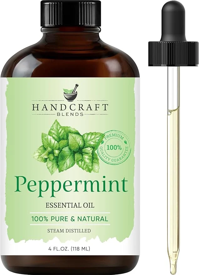 Sustainable Handcraft Blends Peppermint Essential Oil – Huge 4 Fl Oz – Pure and Eco-Friendly