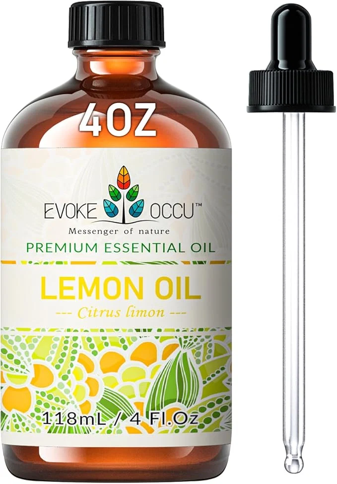 Natural EVOKE OCCU Lemon Essential Oil for Cleansing Skin Home Diffuser Massage Fine