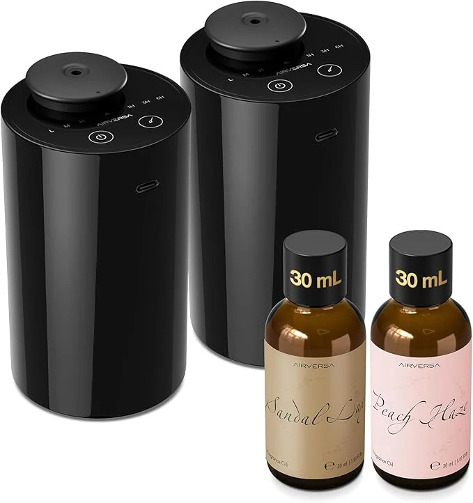 Fine Airversa Waterless Essential Oil Diffuser Starter Kit Reusable