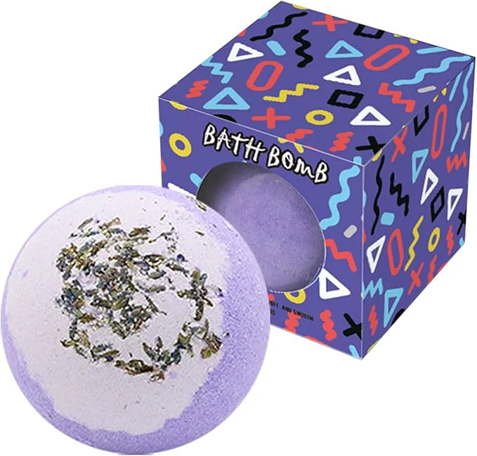 Functional Dried Flower Bath Salt Balls Lavender Extract Essential Oils Moisturizing Dry Consistent