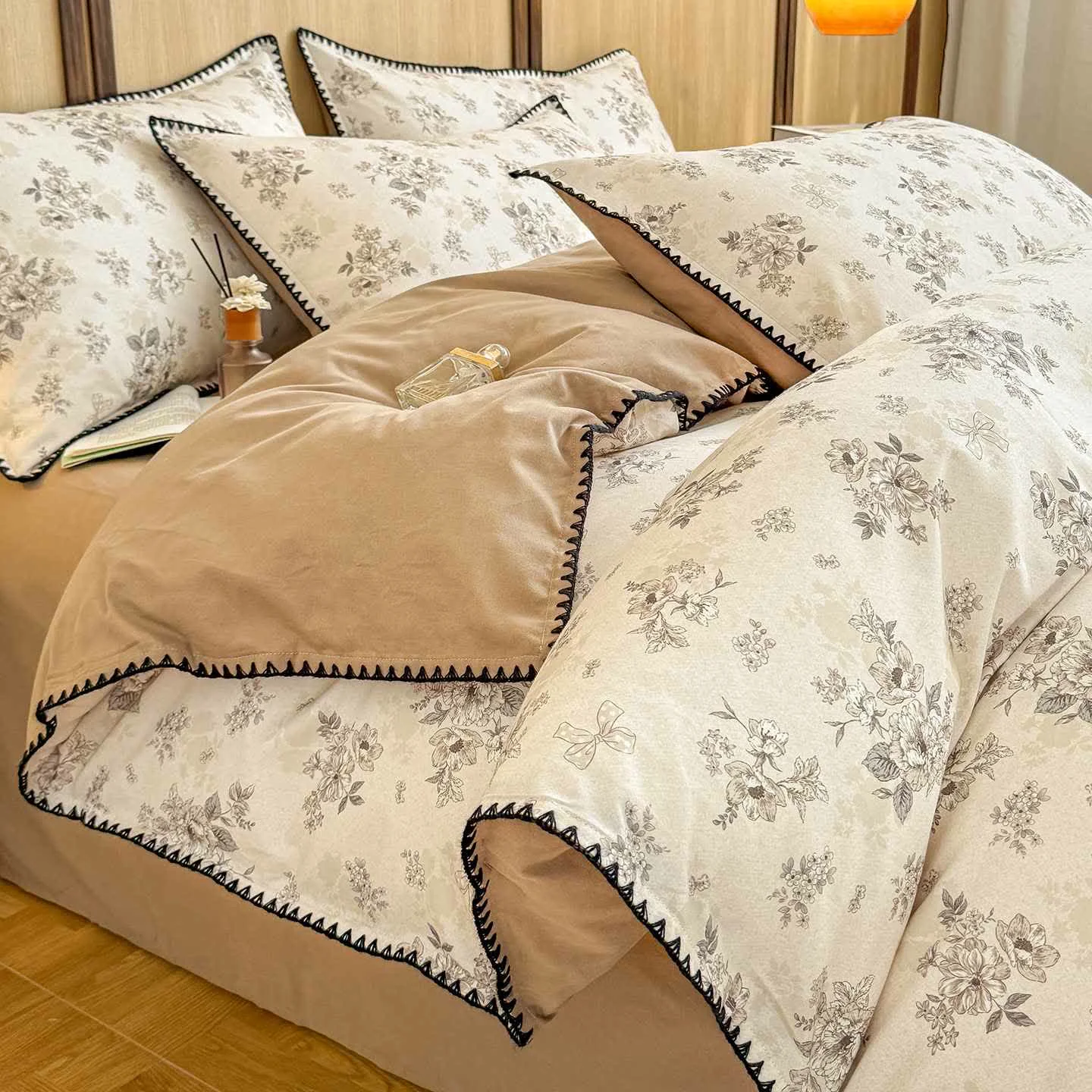 Reliable Ownkoti Floral Brushed Cotton Bedding Set Excellent