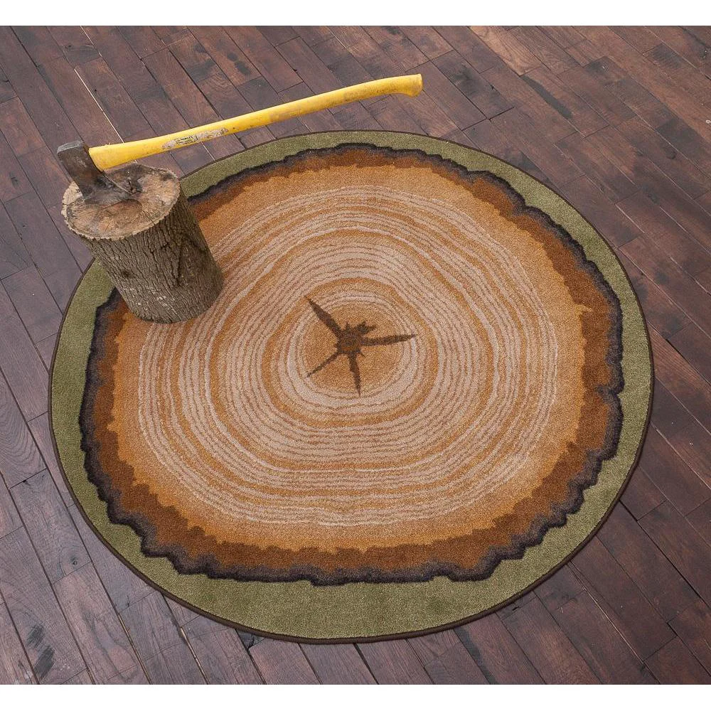 Sustainable Oak Stump Rug Professional