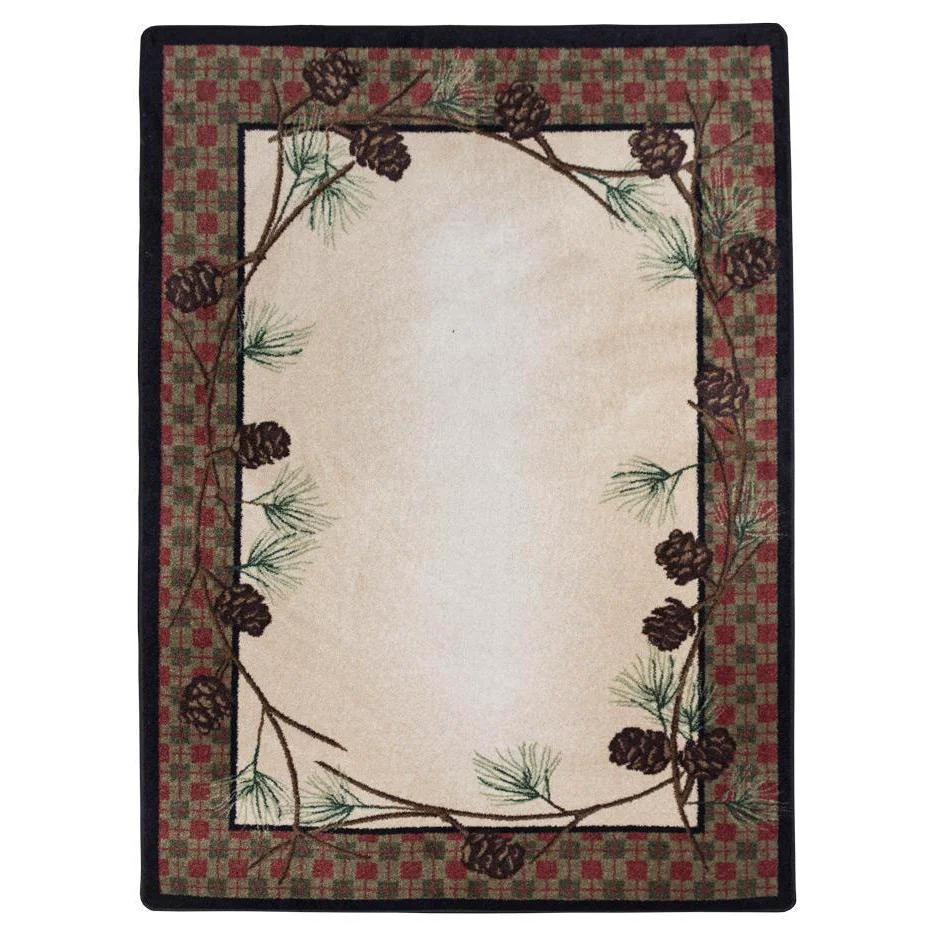 Environmentally Friendly Simple Pines Rug – Natural Pure