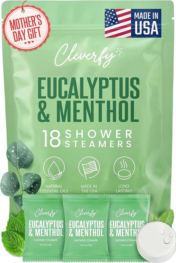 Breathable Cleverfy Eucalyptus Shower Steamers Aromatherapy High-Grade