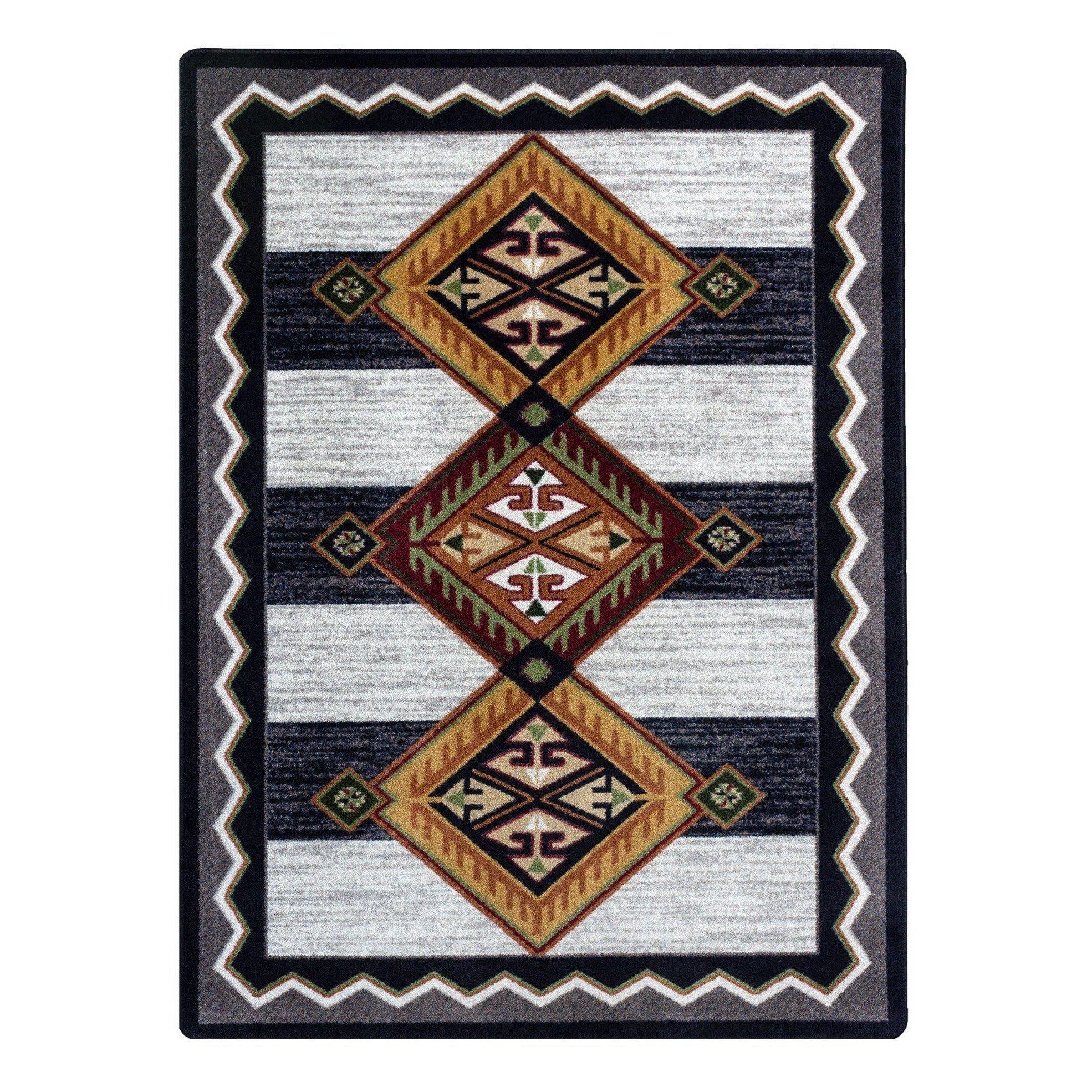 Recyclable Lineage Pride Rug – Black amp White Organic