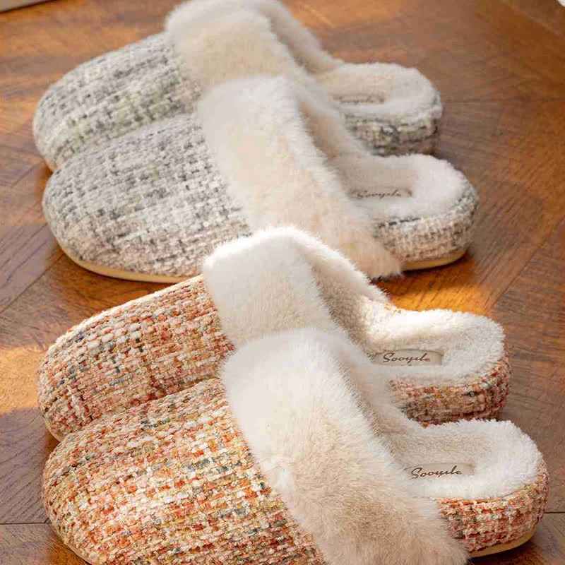 Trusted Ownkoti Closed-Toe Plush Warm Slippers World-Class