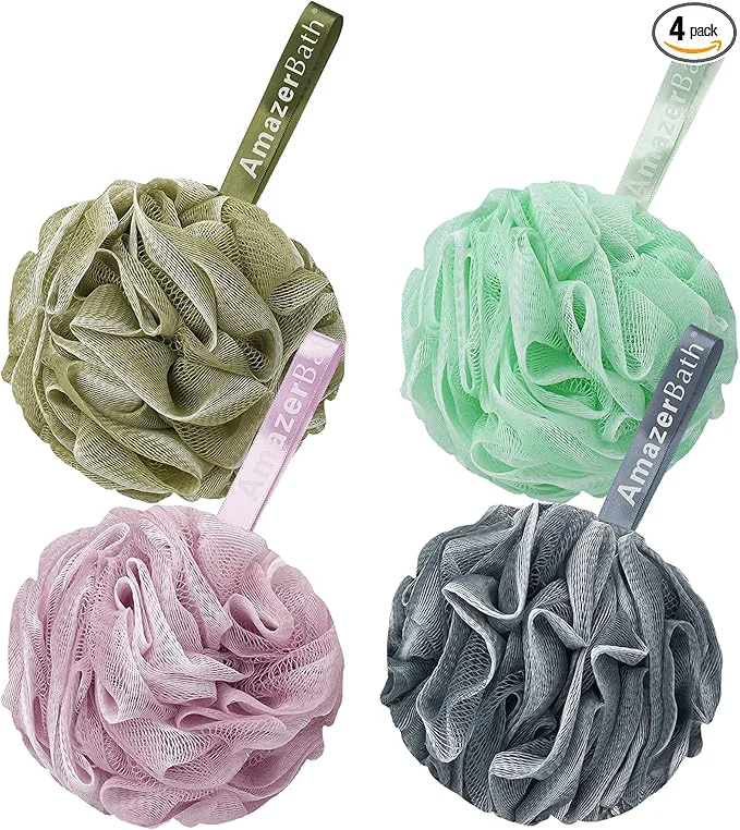 High-Grade AmazerBath Loofah Sponge 75g Piece Exfoliating Bath Sponge Body Scrubber Original Design