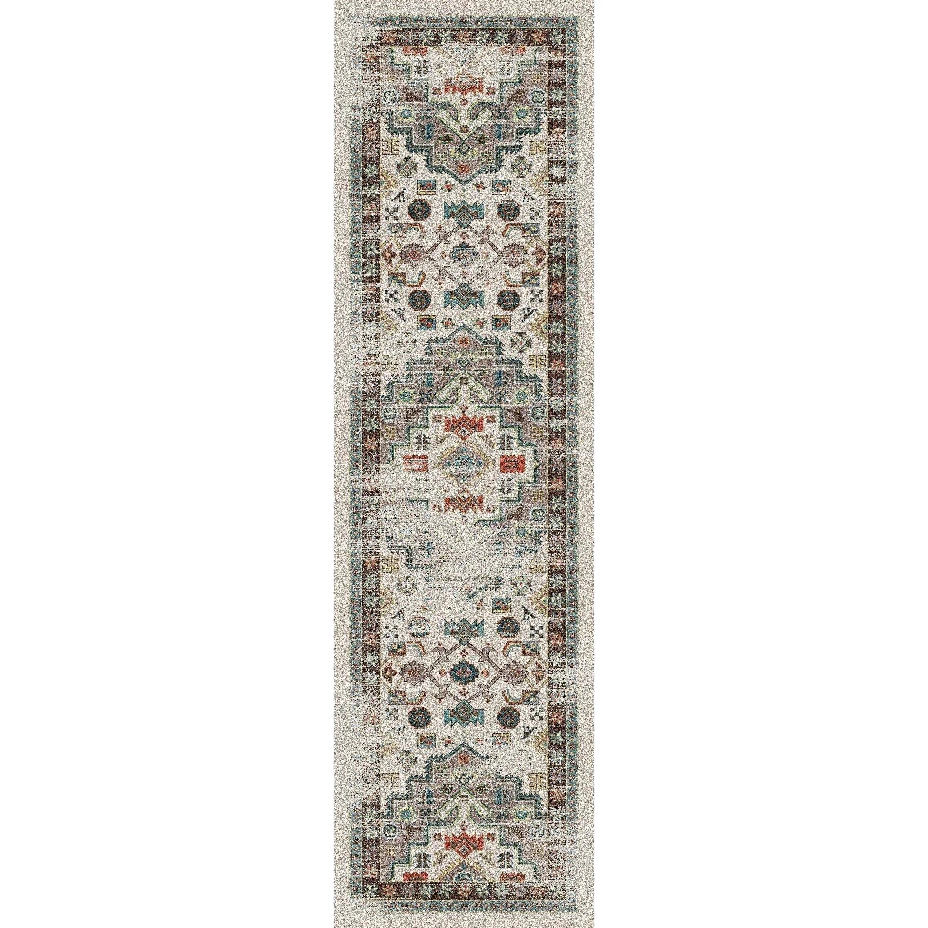 Refined Hanging Gardens OKA Rug – Light Distressed Organic