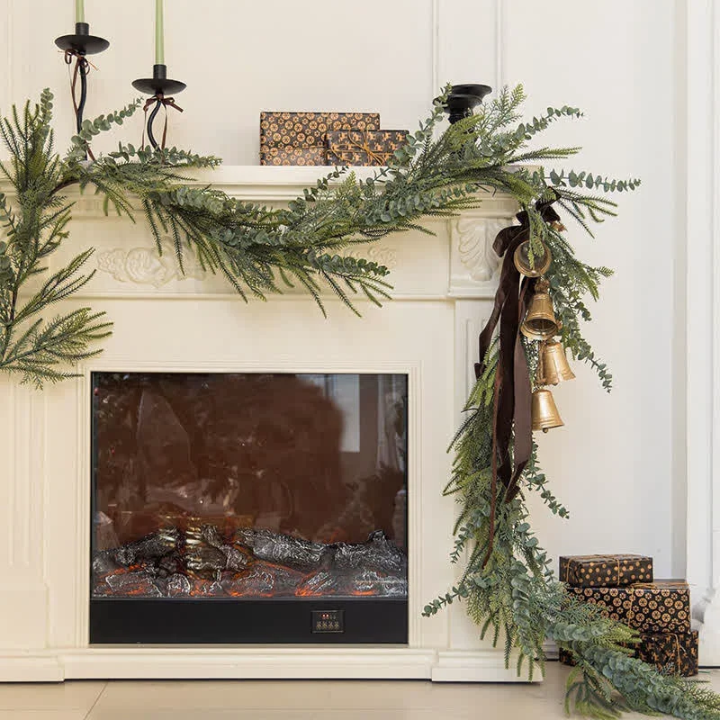 Versatile Ownkoti Farmhouse Faux Pine Eucalyptus Garland Safe
