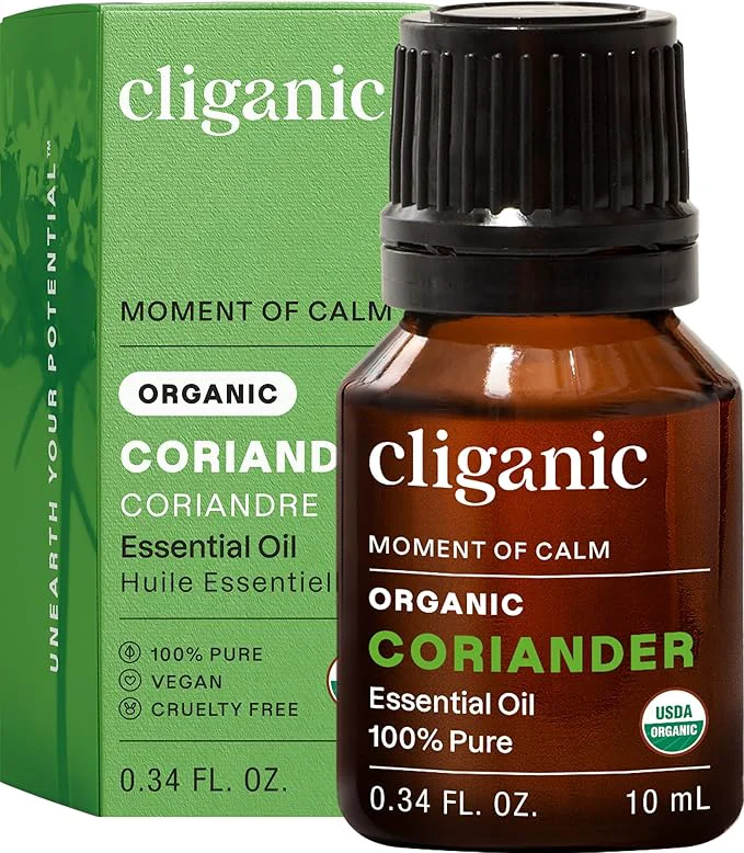 Convenient Cliganic Organic Coriander Seed Essential Oil Pure Natural Solid