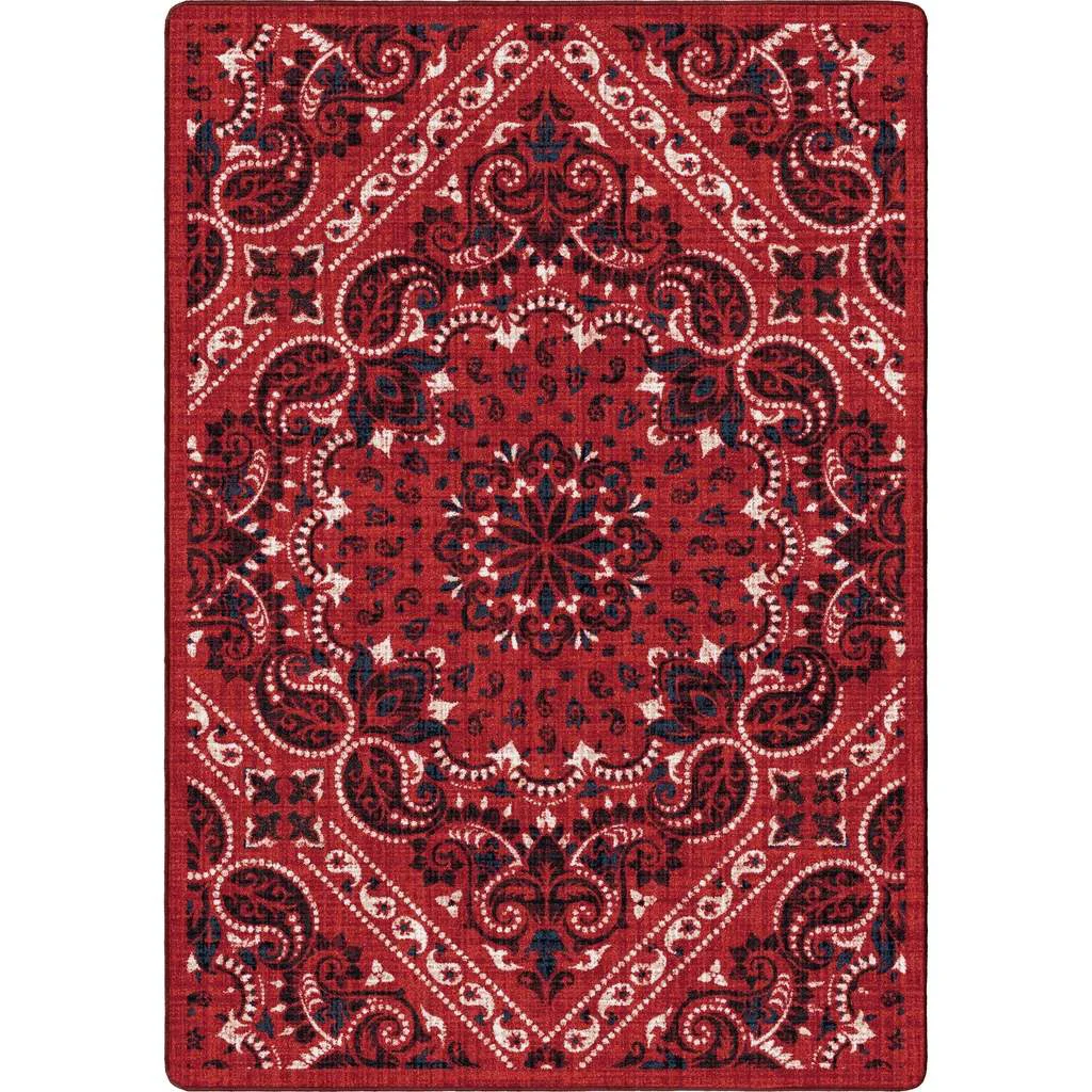 Genuine Kerchief Rug – Rodeo Red Elegant