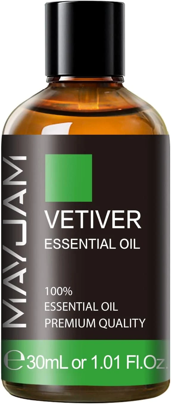Certified MAYJAM Vetiver Essential Oil 30ML Pure Vetiver Oil Essential Oils Specialty