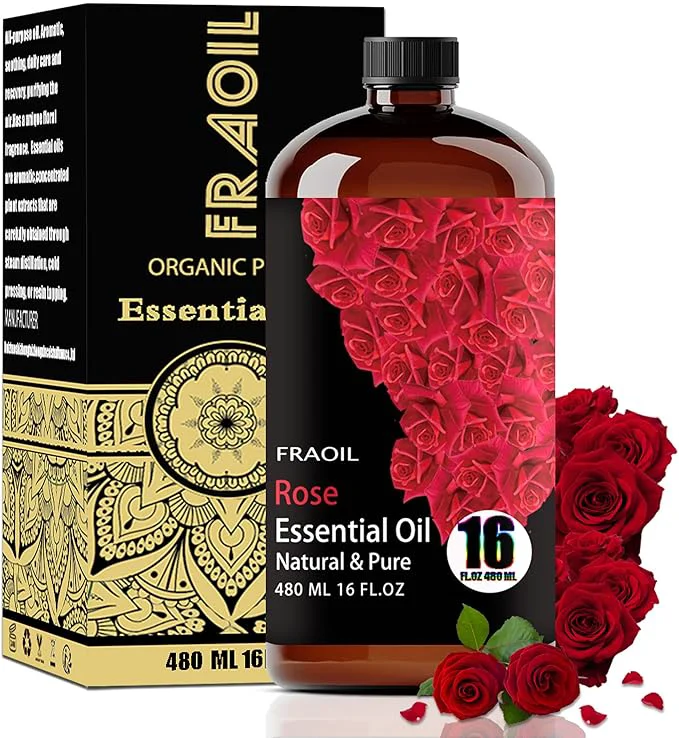 Clean Rose Essential Oil Rose Oil 16 Fl Oz 480 ML Organic
