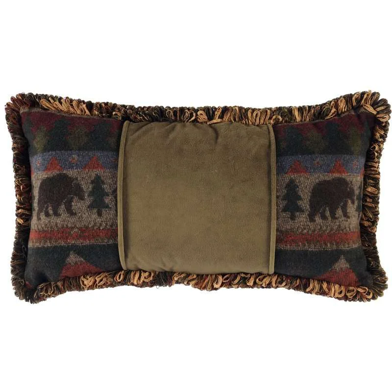 Authentic Cabin Bear Pillow – 14×26 Smart