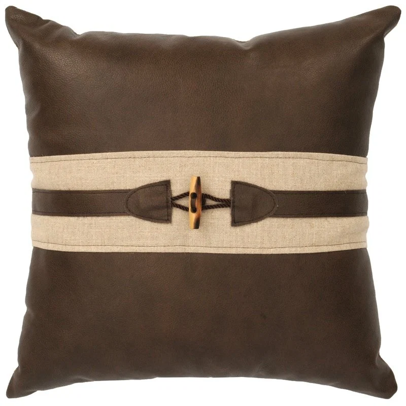 Genuine Linen Natural Caribou Pillow 18×18 Smooth