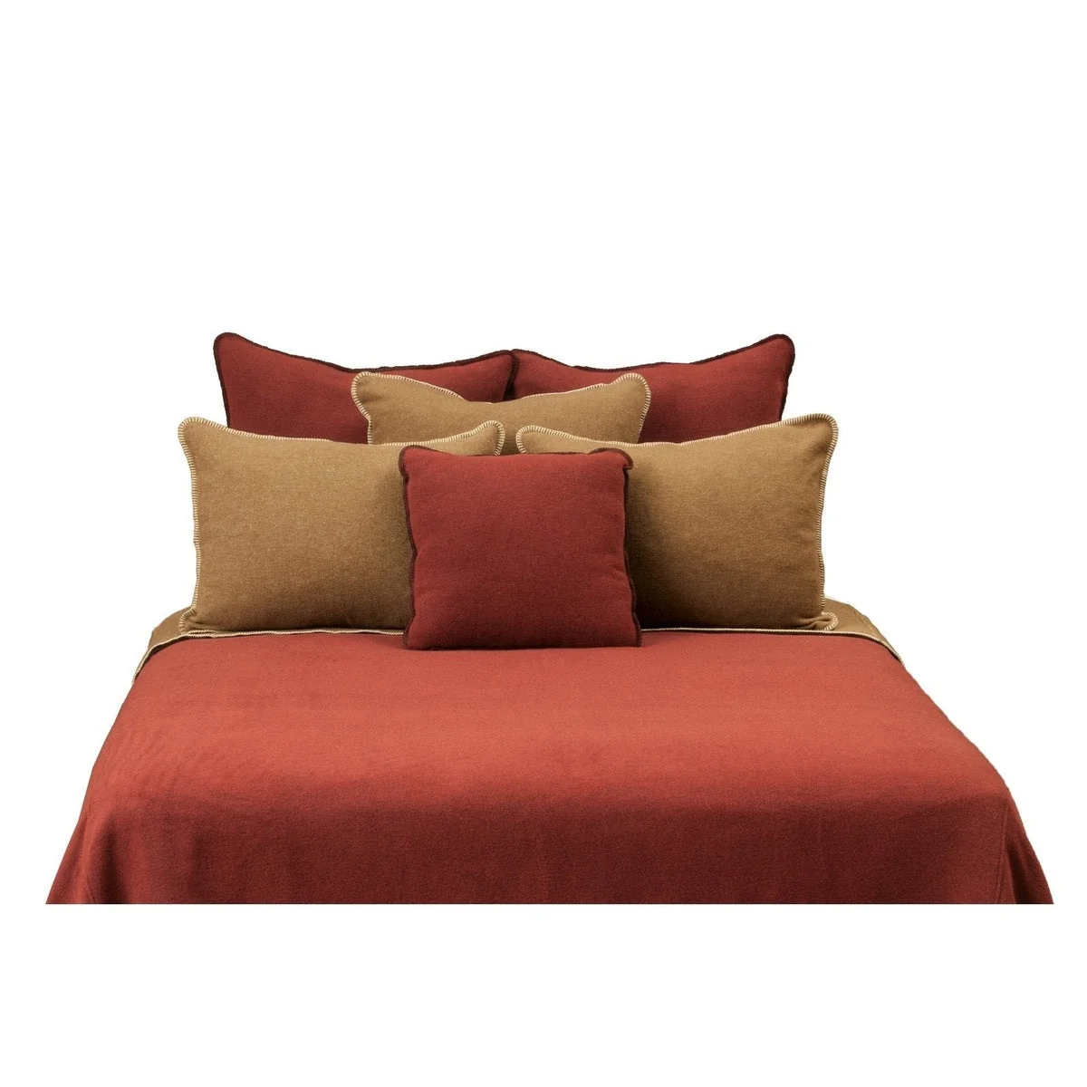 Elite Solid Spice Bedspread Smooth