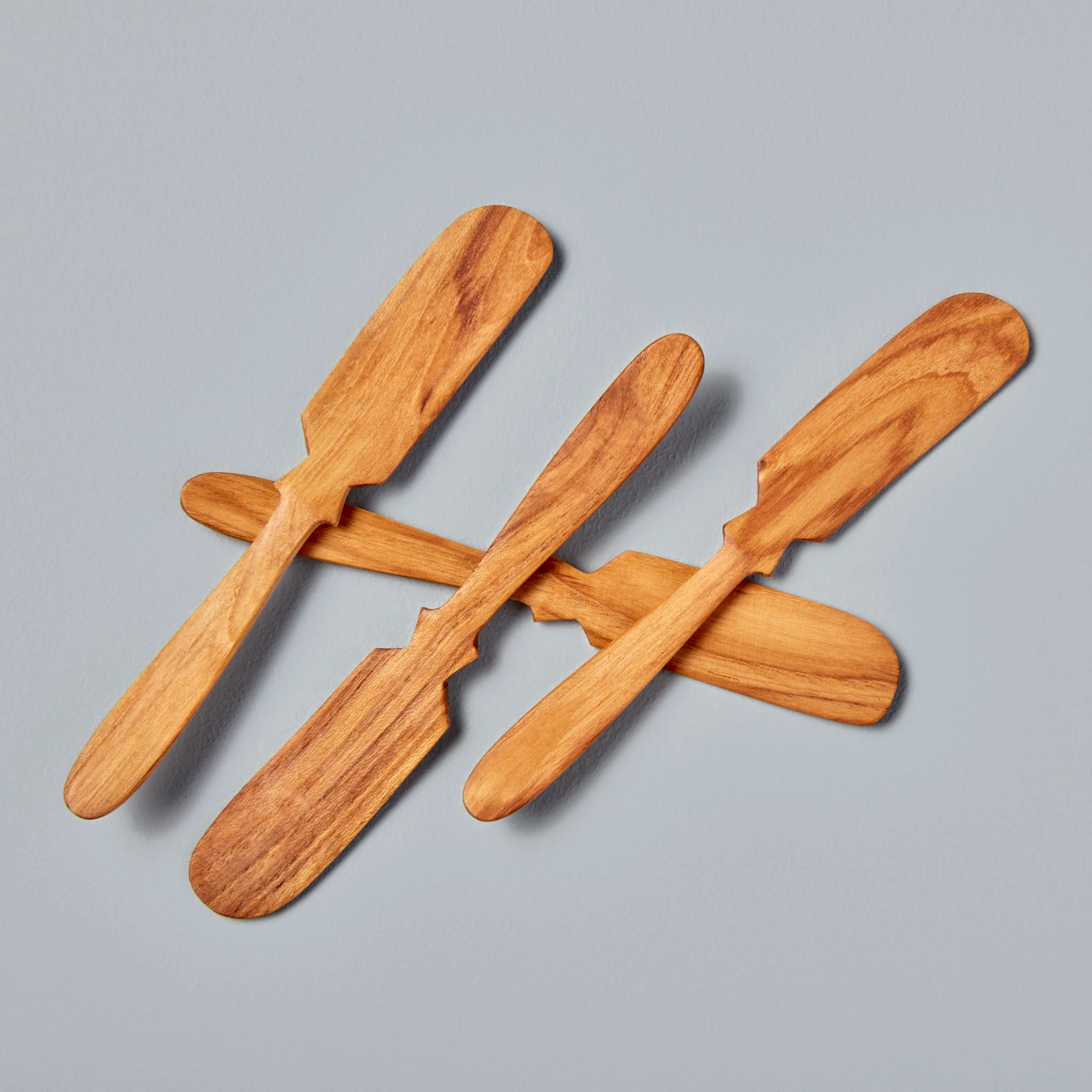 Organic Teak Butter Knives Set of 4 Flexible